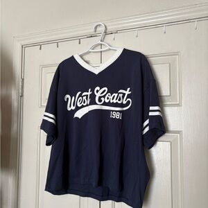 West Coast Navy Blue Short Sleeve Tee